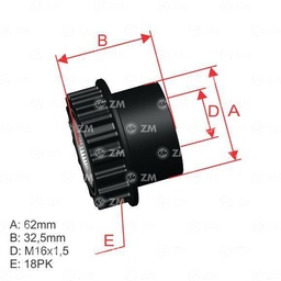 [5696.001.22] POLEA RUEDA LIBRE VOLVO XC60