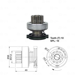 [858538111] BENDIX PEUGEOT CITROEN SAN YONG 10D