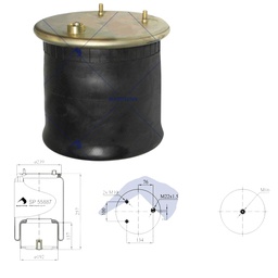 [66SP 55887-K66] BOMBONA SUPENSION DEL DAF CF65, CF75, CF85 W01M588721 W01M588722