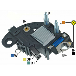 [07GA122] REGULADOR FORD FIESTA MV LAND ROVER 12 2 TORNILLOS TIPO MAGNETI MARELLI (GA1301)