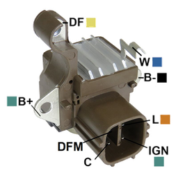 [07GA137] REGULADOR TOYOTA HILUX VIGO 2.5 3.0 DIESEL 10-18 12 4 FR-L-C-IGN TIPO DENSO (GA1308)