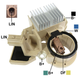 [07GA144] REGULADOR HONDA CIVIC 2012> FIT 1.5 16V 2012> 12 1 CON TERMINAL (LIN) TIPO MITSUBISHI