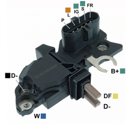 [07GA298] ﻿REGULADOR MB MERCEDES BENZ LO914 LO915 ACTROS VOLVO SCANIA 24V AA BOTON 5 P-L-IG-S-FR TIPO BOSCH (GA1423) F00M144123﻿