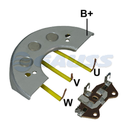 [07GA1003] RECTIFICADOR AGRALE FIAT MB MERCEDES BENZ 55AMP 3X35A(GA004 GA005) TIPO BOSCH