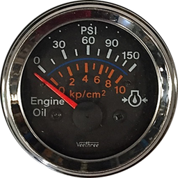 [16120941] MARCADOR ACEITE ELECTRICO 150PSI 12V ARO CROMADO