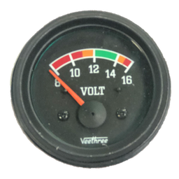 [16227105] VOLTIMETRO 52MM 12V ESCALA 8-16 ESCALA COLOR ARO NEGRO