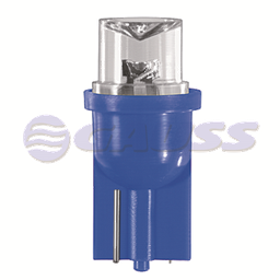 [28GL54] BOMBILLO BALLONETA LED CORTO AZUL 12V /BLISTERX2 UNID. MOTOCICLETA