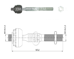 [51ZM-17011651] TERMINAL AXIAL HONDA CIVIC 90-00 CR-X 