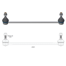 [51ZM-37011681] BIELETA BARRA ESTAB. DEL SUZUKI GRAND VITARA SZ
