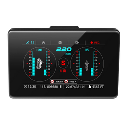 [04F6] GRABADOR DE CONDUCCION F6 CON GPS, VELOCIDAD, ANGULO DE INCLINACIÓN, CÁMARA DEL Y TRAS CON GRABACIÓN PARA MOTOCICLETA 